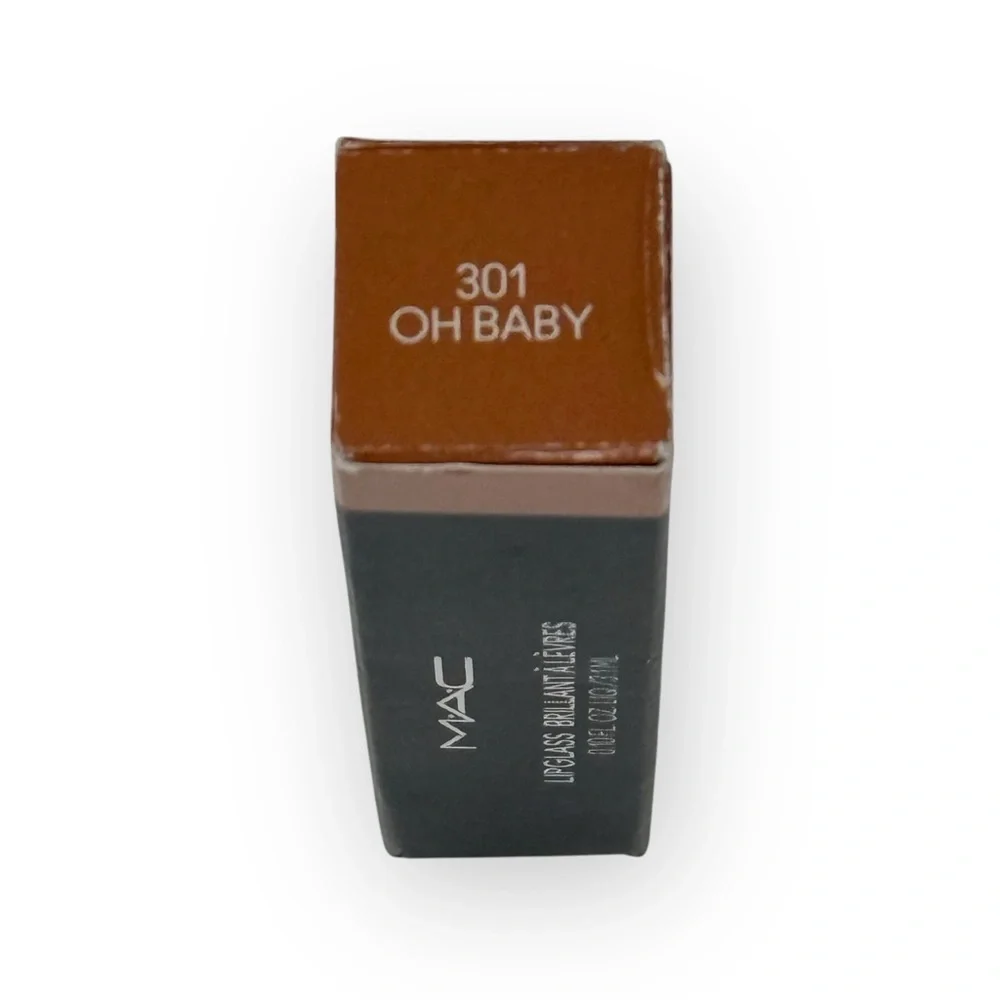 Best Seller: new Mac Cosmetics ★ Lipglass Lip Gloss ★ Oh Baby ★ Sparkling Bronze - Picture 6 of 16